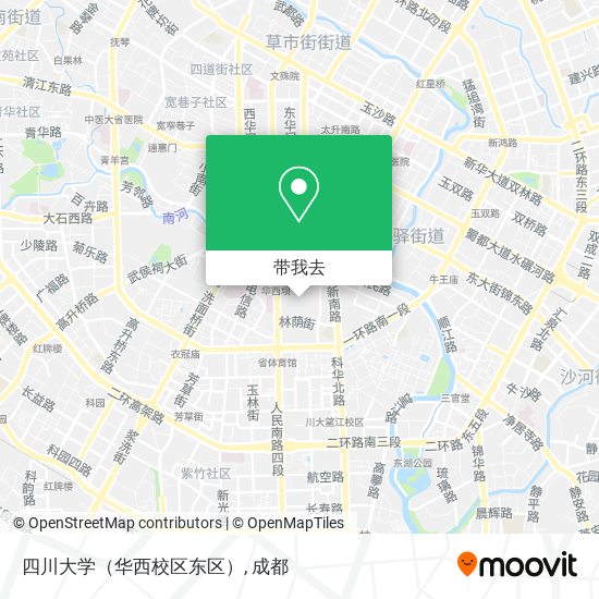 四川大学（华西校区东区）地图