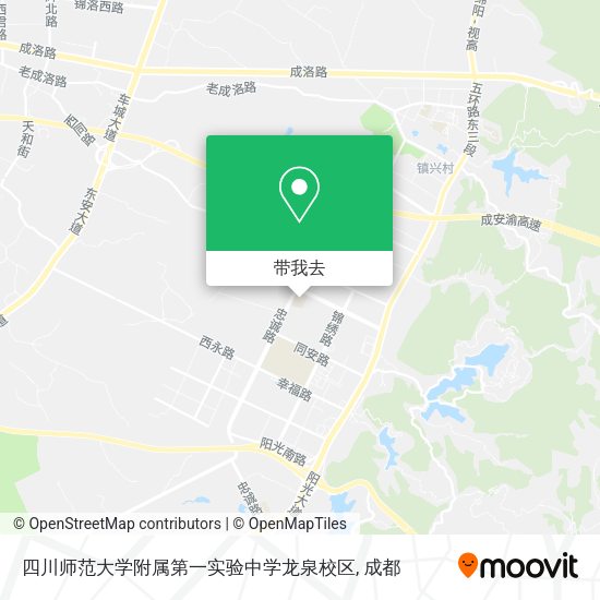 四川师范大学附属第一实验中学龙泉校区地图
