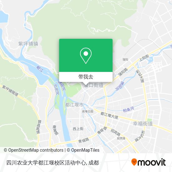 四川农业大学都江堰校区活动中心地图