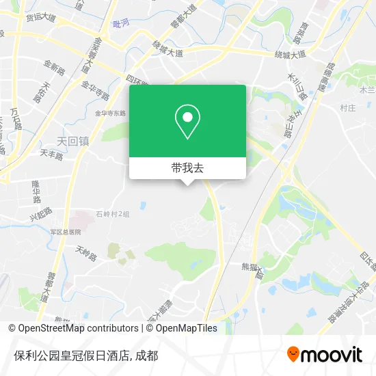 保利公园皇冠假日酒店地图