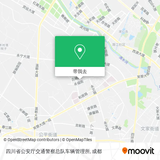 四川省公安厅交通警察总队车辆管理所地图