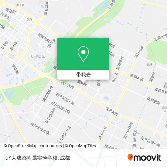 北大成都附属实验学校地图