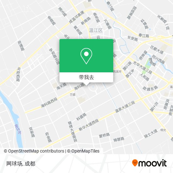 网球场地图