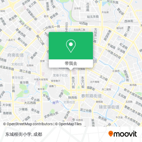 东城根街小学地图