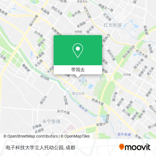 电子科技大学立人托幼公园地图