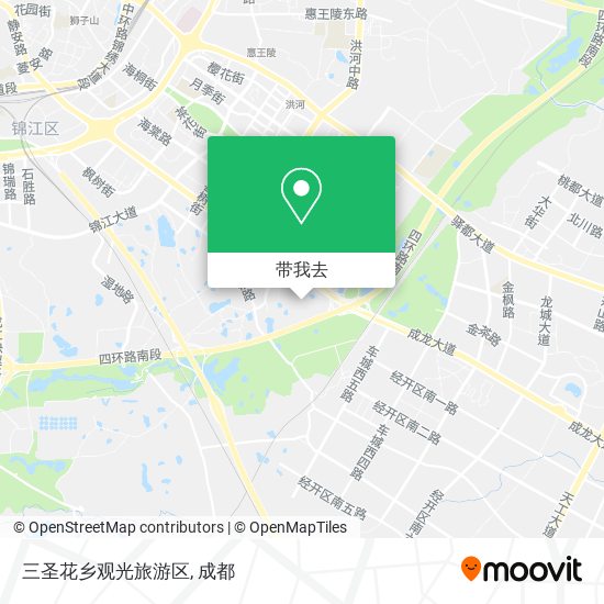 三圣花乡观光旅游区地图
