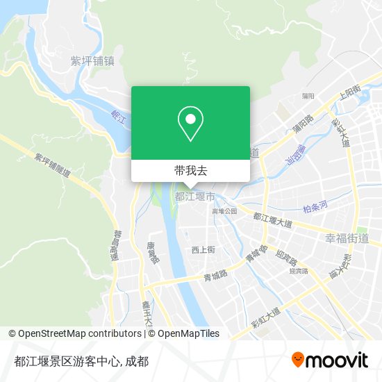 都江堰景区游客中心地图