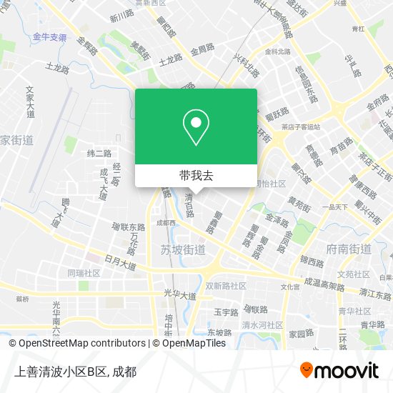 上善清波小区B区地图
