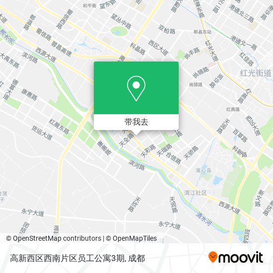 高新西区西南片区员工公寓3期地图