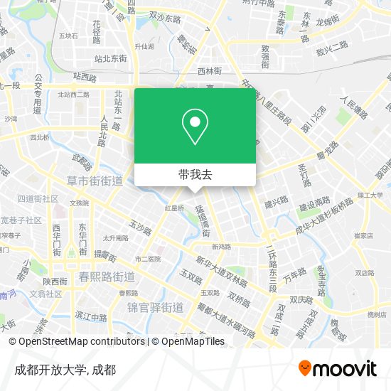 成都开放大学地图