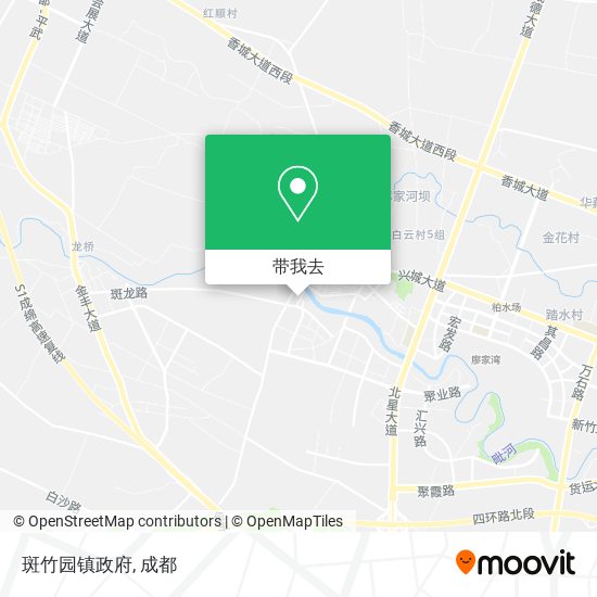 斑竹园镇政府地图