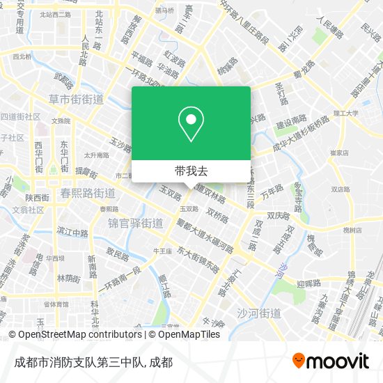 成都市消防支队第三中队地图