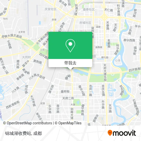 锦城湖收费站地图