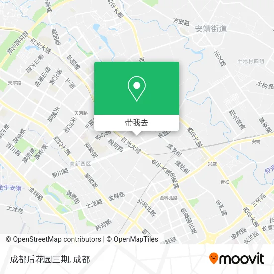 成都后花园三期地图
