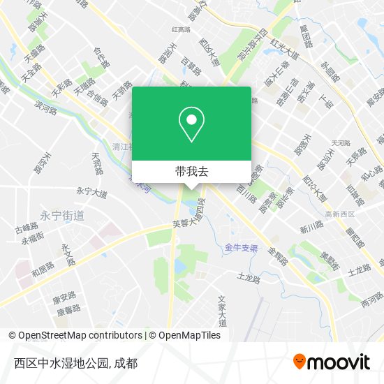 西区中水湿地公园地图