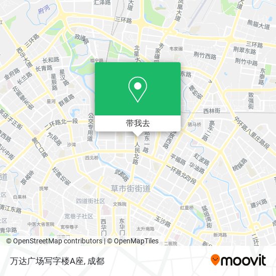 万达广场写字楼A座地图