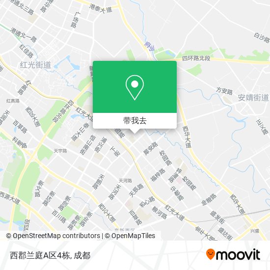 西郡兰庭A区4栋地图