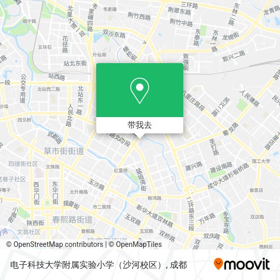 电子科技大学附属实验小学（沙河校区）地图