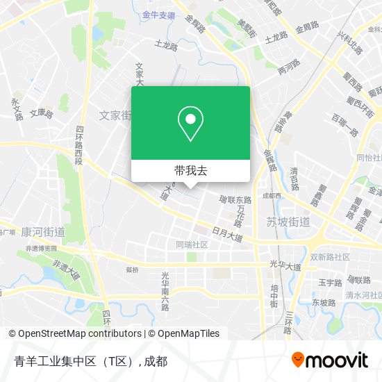青羊工业集中区（T区）地图