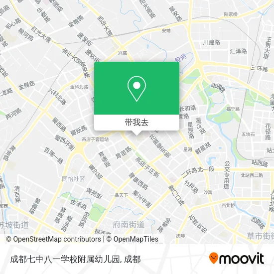 成都七中八一学校附属幼儿园地图
