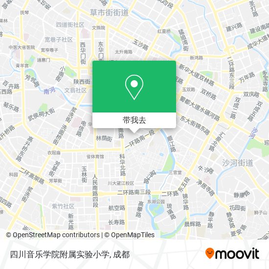 四川音乐学院附属实验小学地图