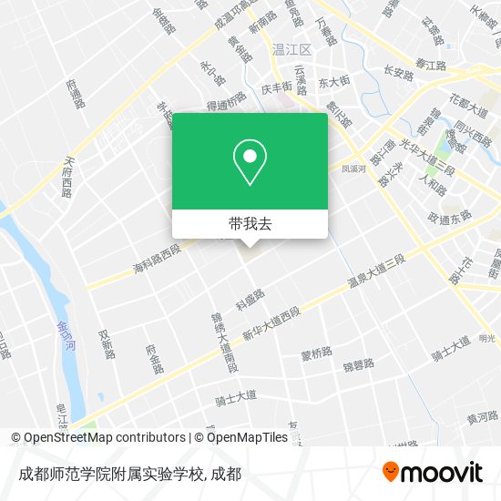 成都师范学院附属实验学校地图