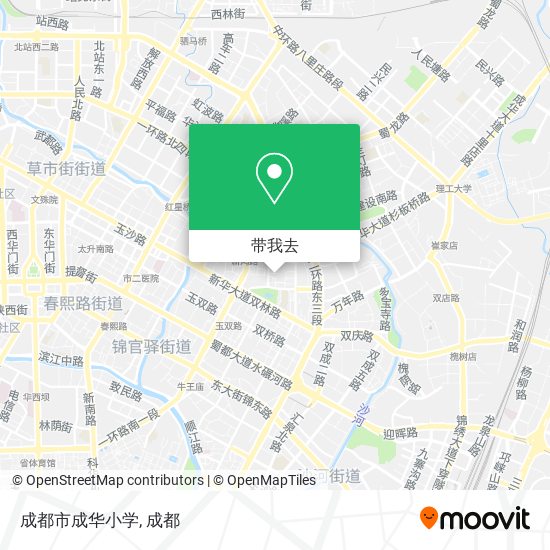 成都市成华小学地图
