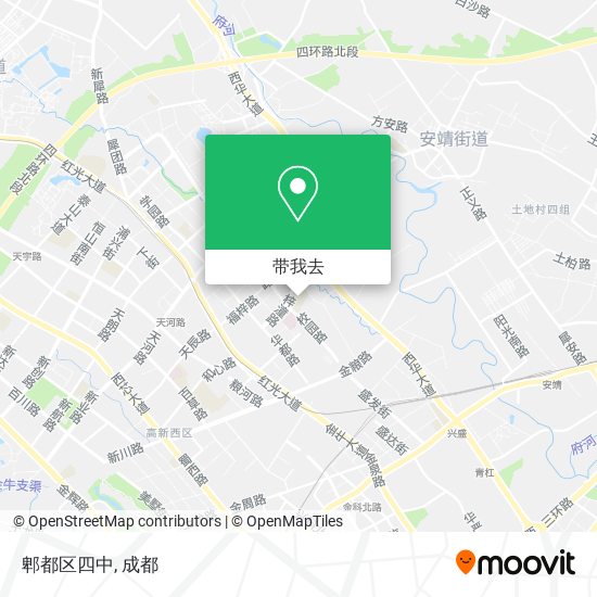 郫都区四中地图