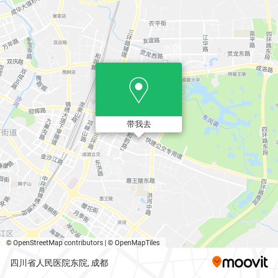 四川省人民医院东院地图