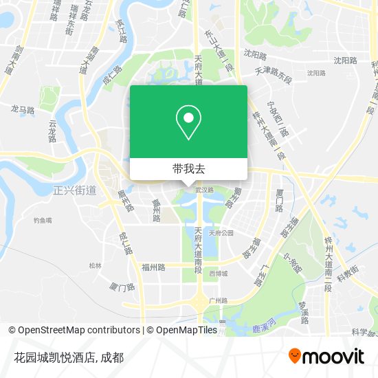 花园城凯悦酒店地图