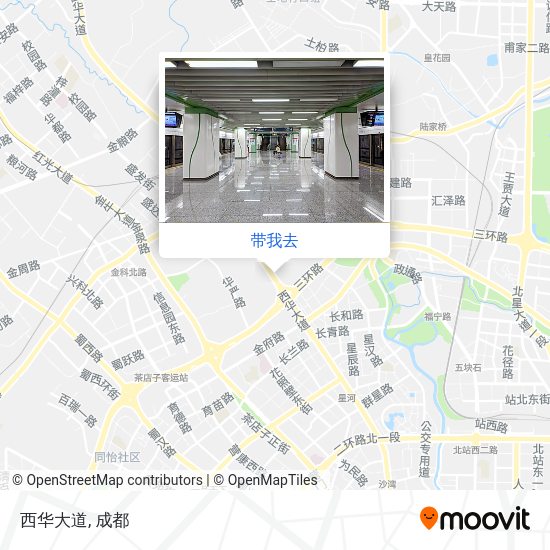 西华大道地图