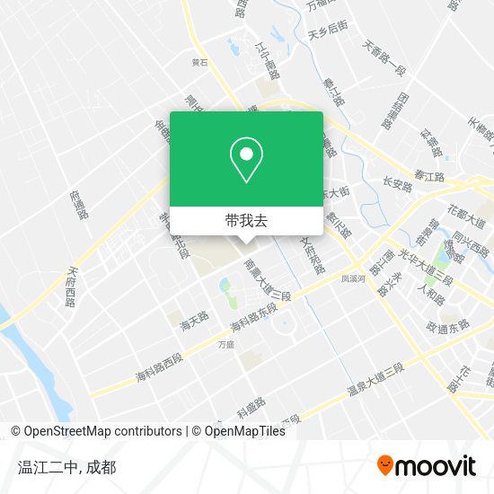 温江二中地图