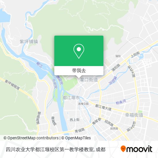 四川农业大学都江堰校区第一教学楼教室地图