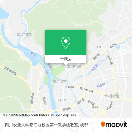 四川农业大学都江堰校区第一教学楼教室地图