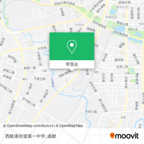 西航港街道第一中学地图