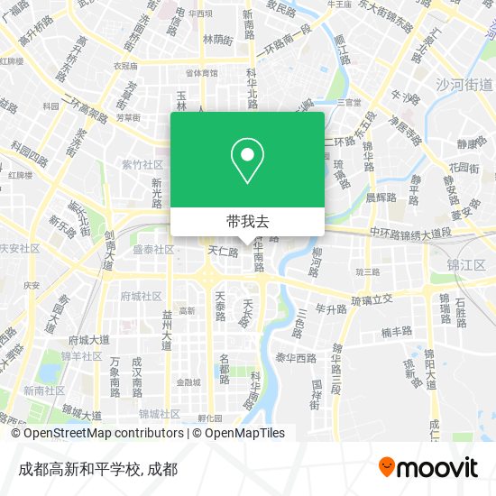 成都高新和平学校地图