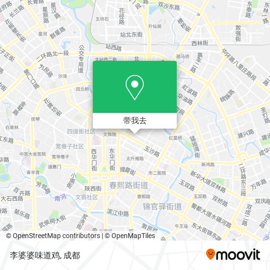 李婆婆味道鸡地图