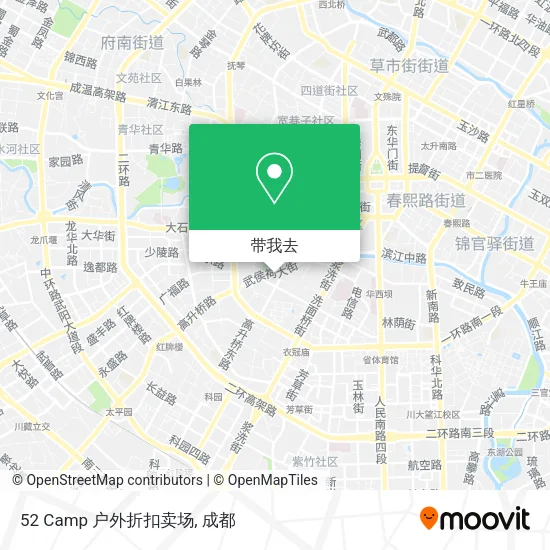 52 Camp 户外折扣卖场地图