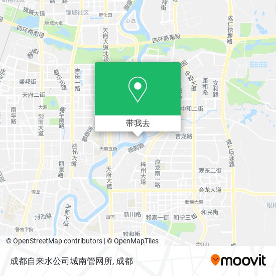成都自来水公司城南管网所地图
