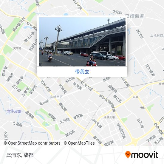 犀浦东地图