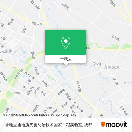 陆地交通地质灾害防治技术国家工程实验室地图