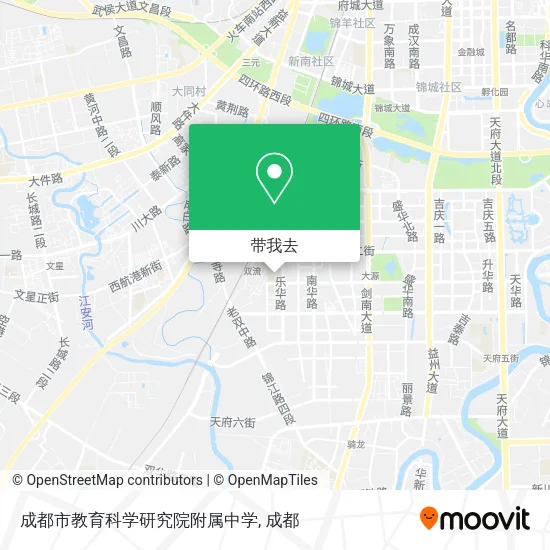 成都市教育科学研究院附属中学地图