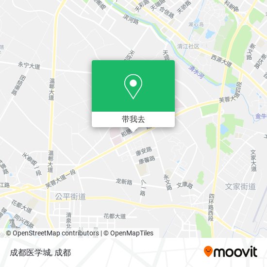 成都医学城地图