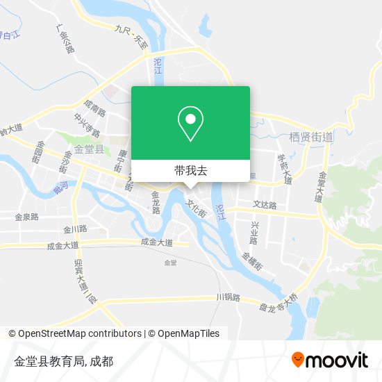 金堂县教育局地图
