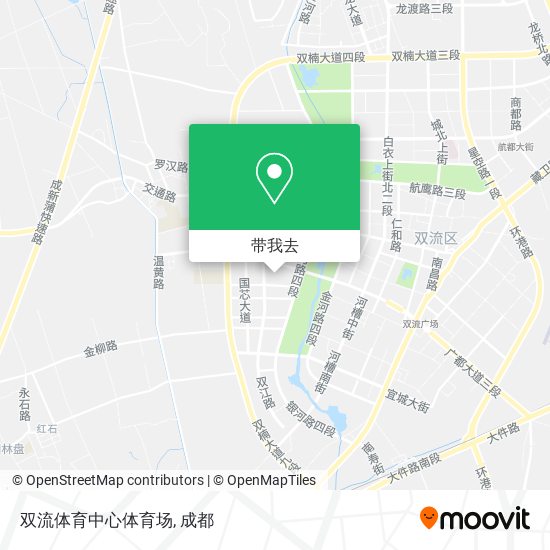 双流体育中心体育场地图