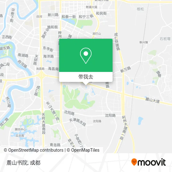 麓山书院地图