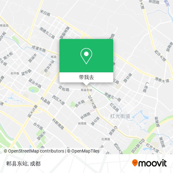 郫县东站地图