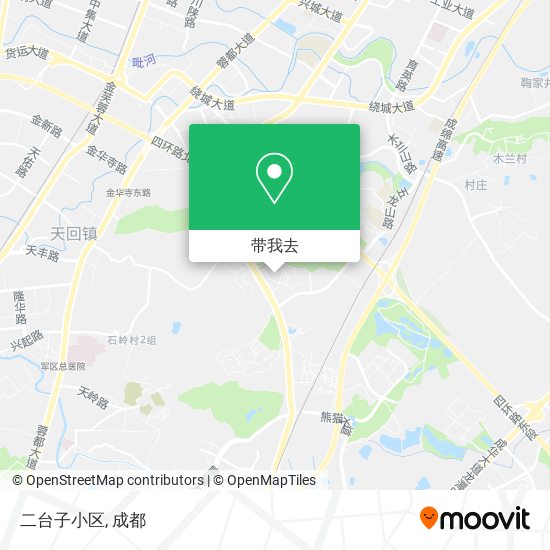 二台子小区地图