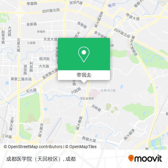 成都医学院（天回校区）地图