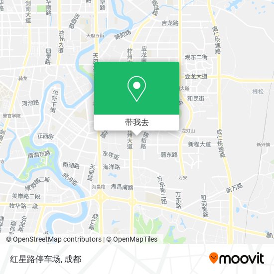 红星路停车场地图